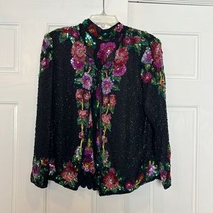 Vintage Beaded Shirt and Jacket Duet